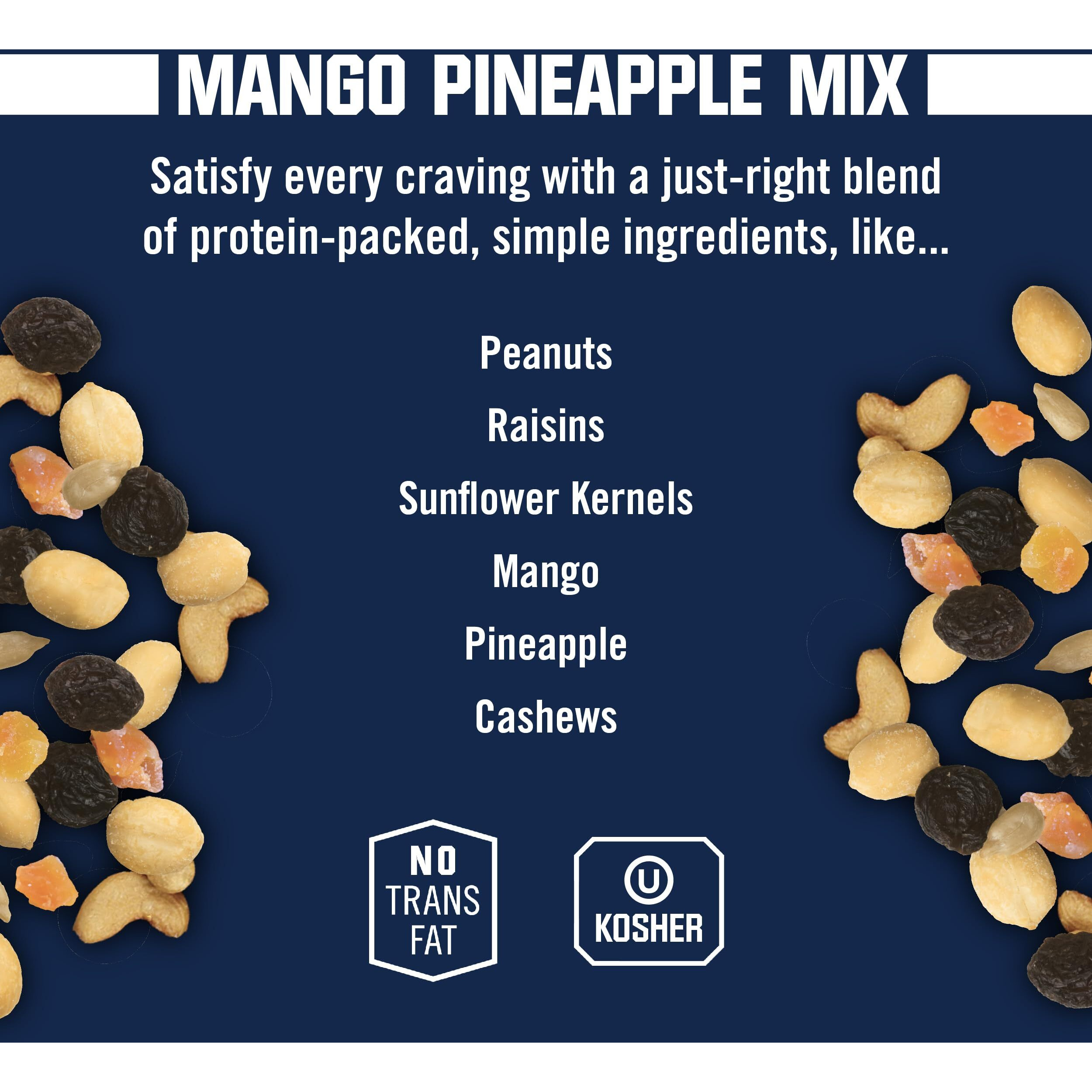 Kars Nuts Unsalted Mango Pineapple Trail Mix, 1.5 Oz Individual Snack Packs - Bulk Pack Of 72, Gluten-Free Snack Mix