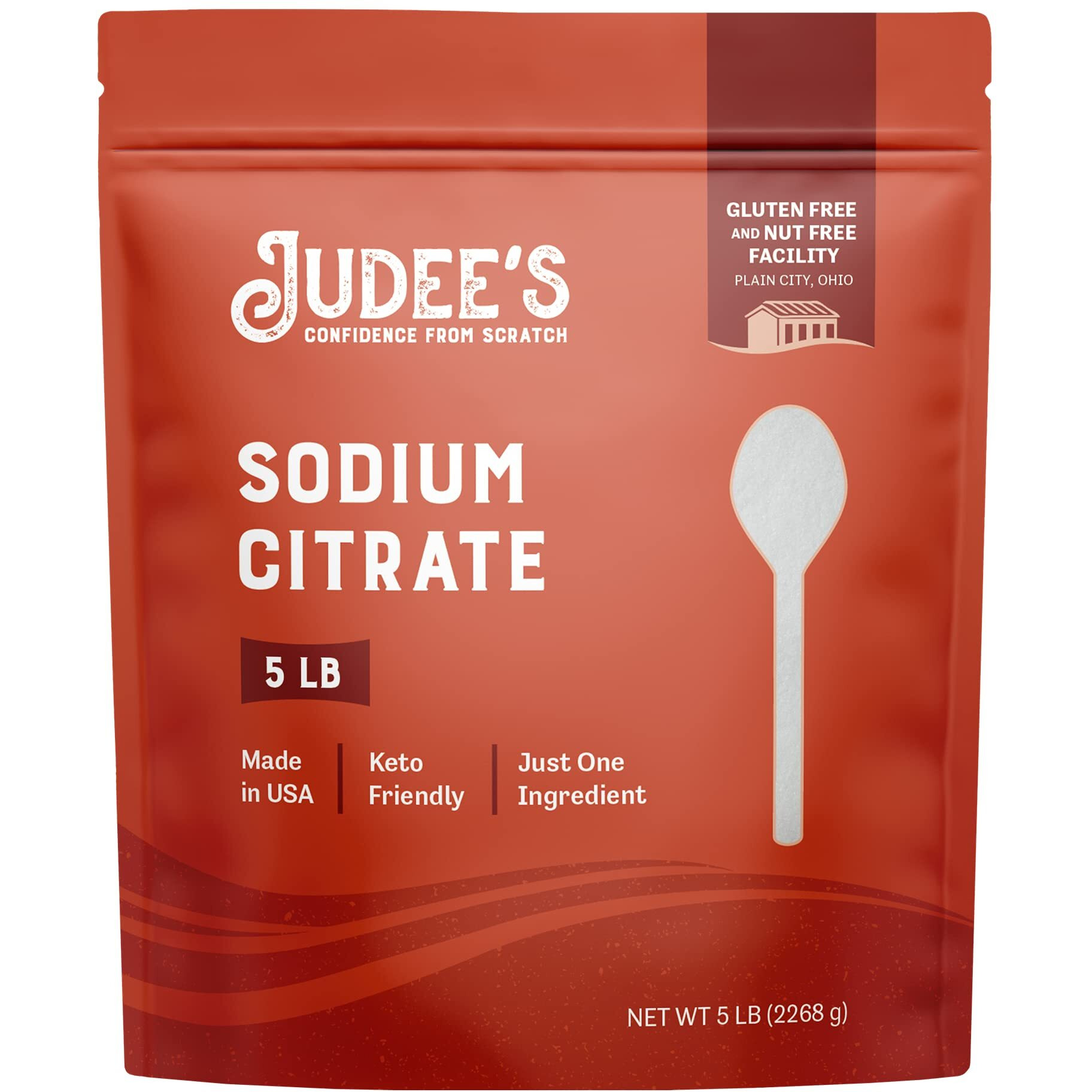 Judee   S Sodium Citrate 5 Lb - 100% Non-Gmo, Keto-Friendly - Gluten-Free And Nut-Free - Food Grade - Great For Molecular Gastronomy Cooking - Emulsifier For Cheese Sauce - Serves As Preservative