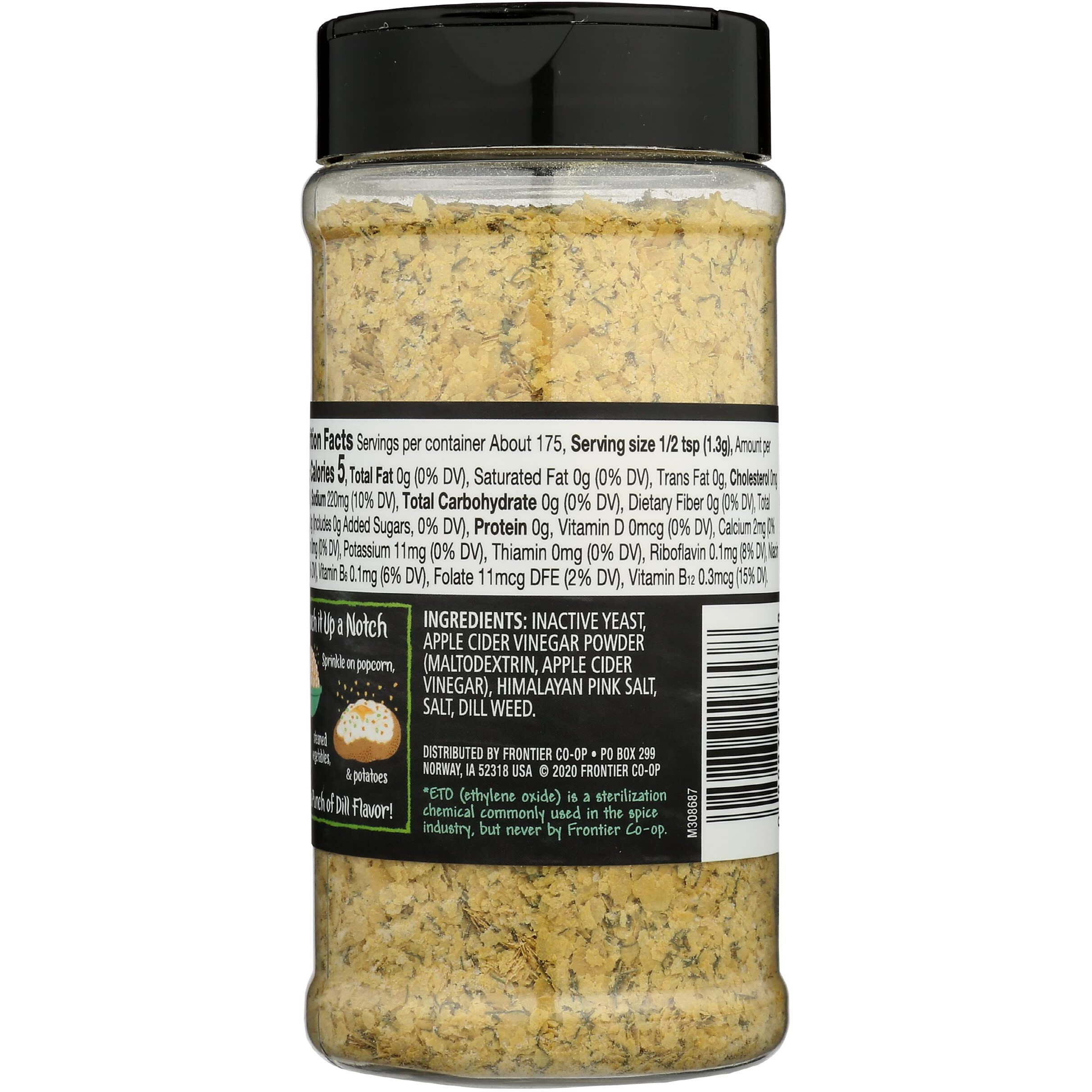 Frontier 19653 Dill & Vinegar Yeast Blend Powder