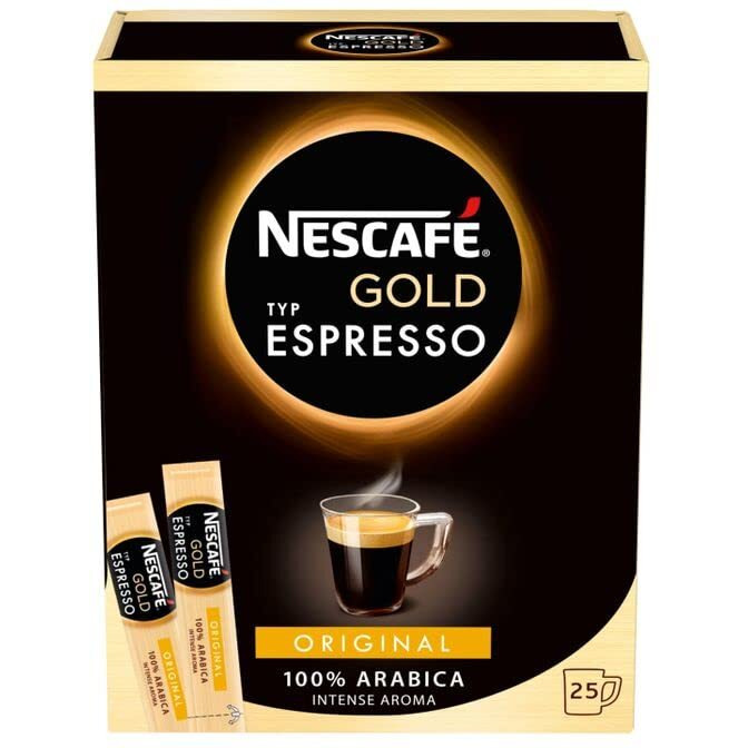 Nescafe Gold Espresso Instant Coffee 25 Sticks