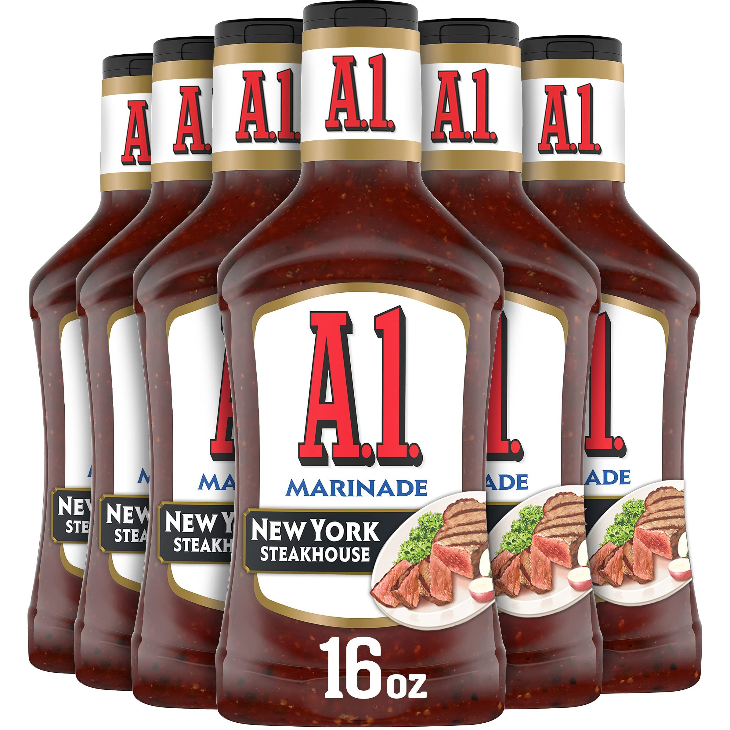 A.1. Steakhouse New York Marinade (16 Oz Bottles, Pack Of 6)