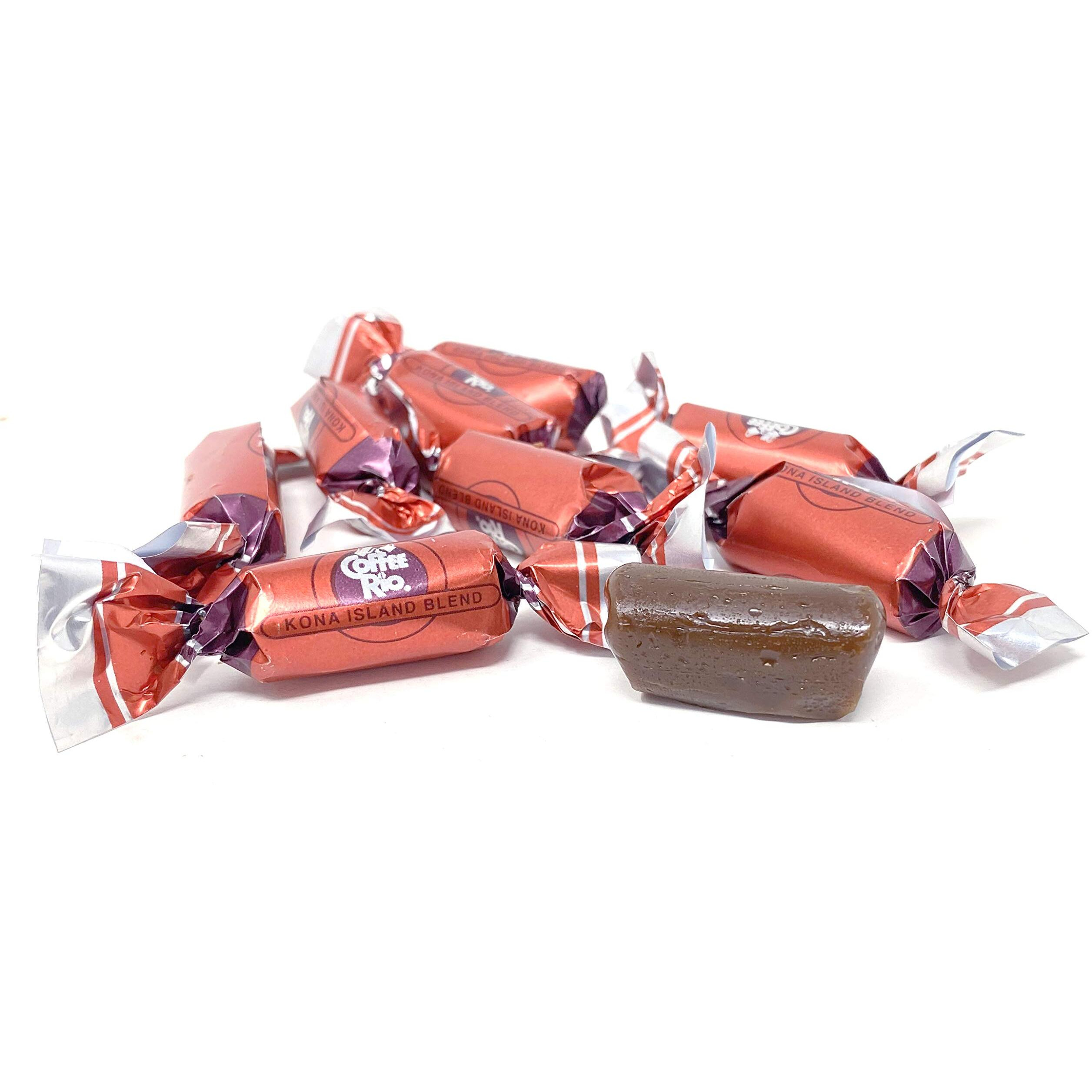 Coffee Rio Coffee Candy Pack Of 3 Coffee Caramels 5.5 Ounces Made With Real Coffee And Cream, Kosher Candy (Kona Island Blend)
