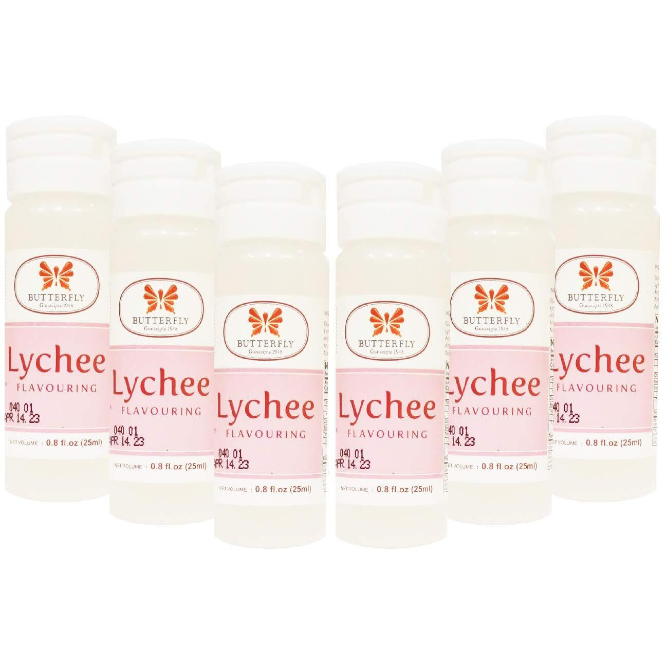 Butterfly Flavoring Extract Paste, 25 Ml (Lychee, Pack Of 6)