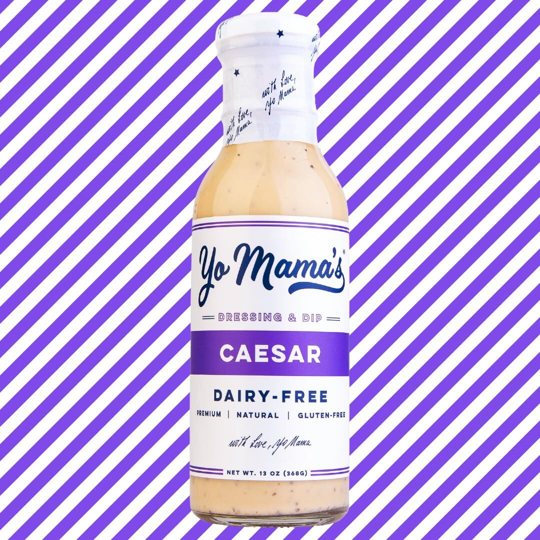 Yo Mama's Foods Keto Classic Caesar Dressing And Dip - Pack Of (2) - Low Carb, Low Sodium, And Gluten-Free