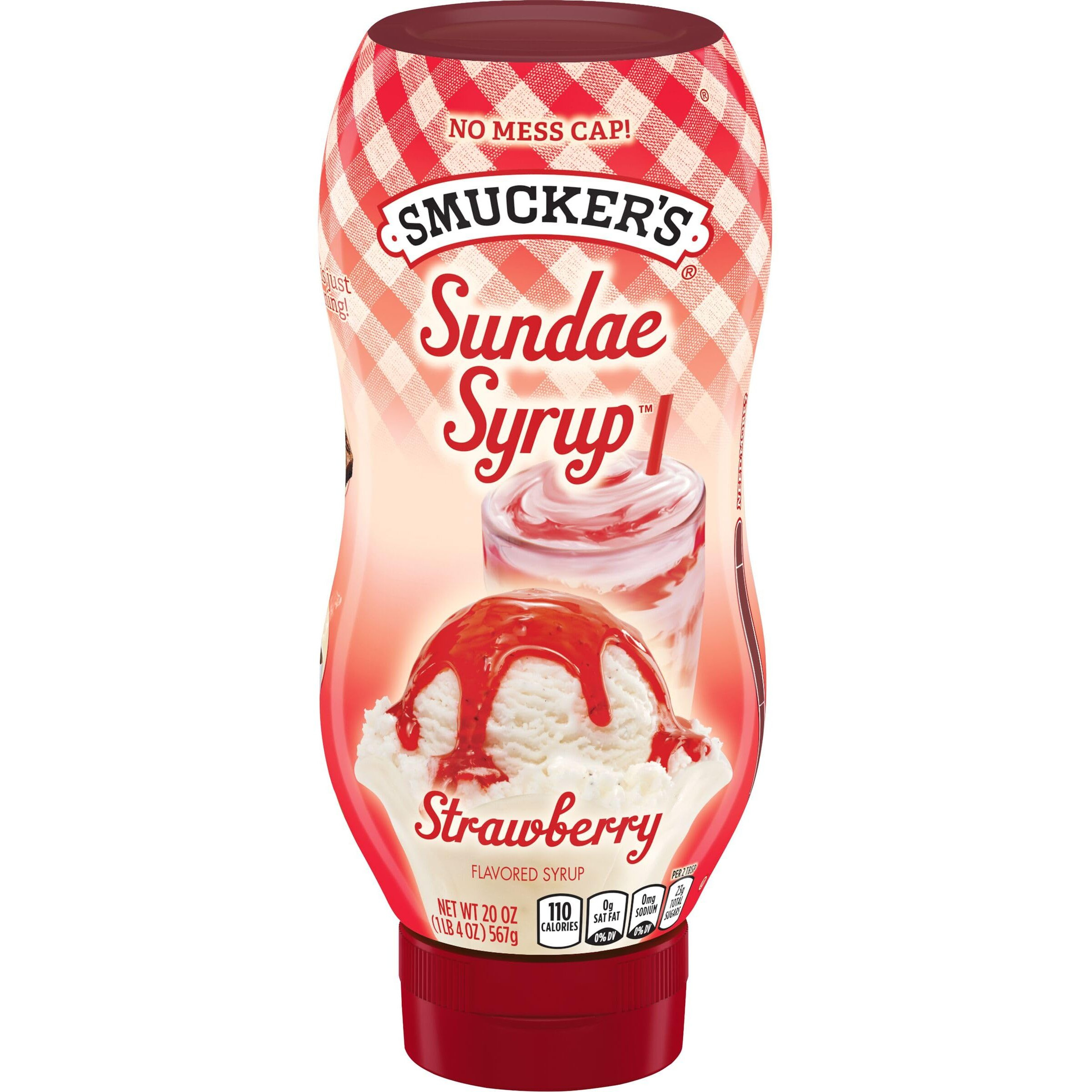 Smucker's Sundae Syrup Strawberry Flavored Syrup, 20 Ounces (Pack Of 12)