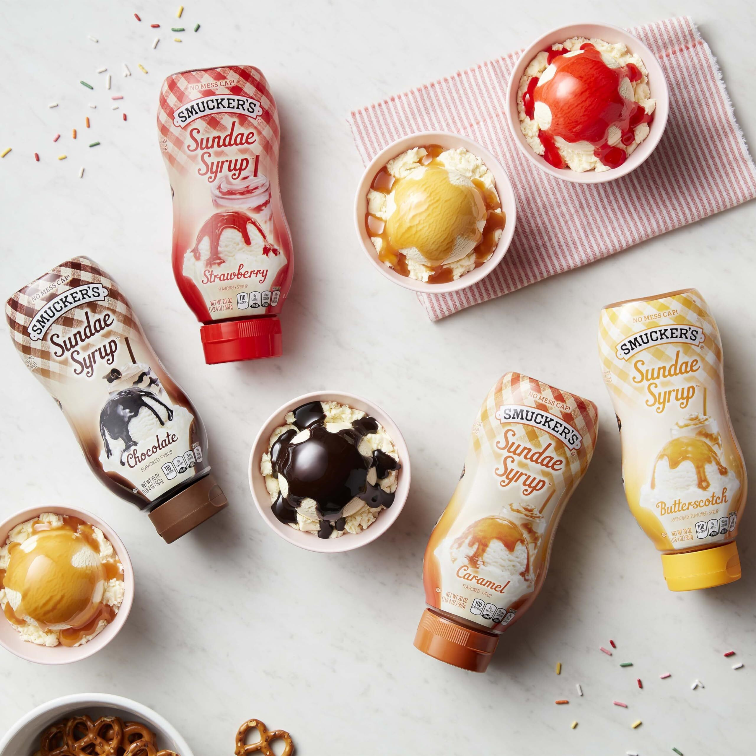 Smucker's Sundae Syrup Strawberry Flavored Syrup, 20 Ounces (Pack Of 12)