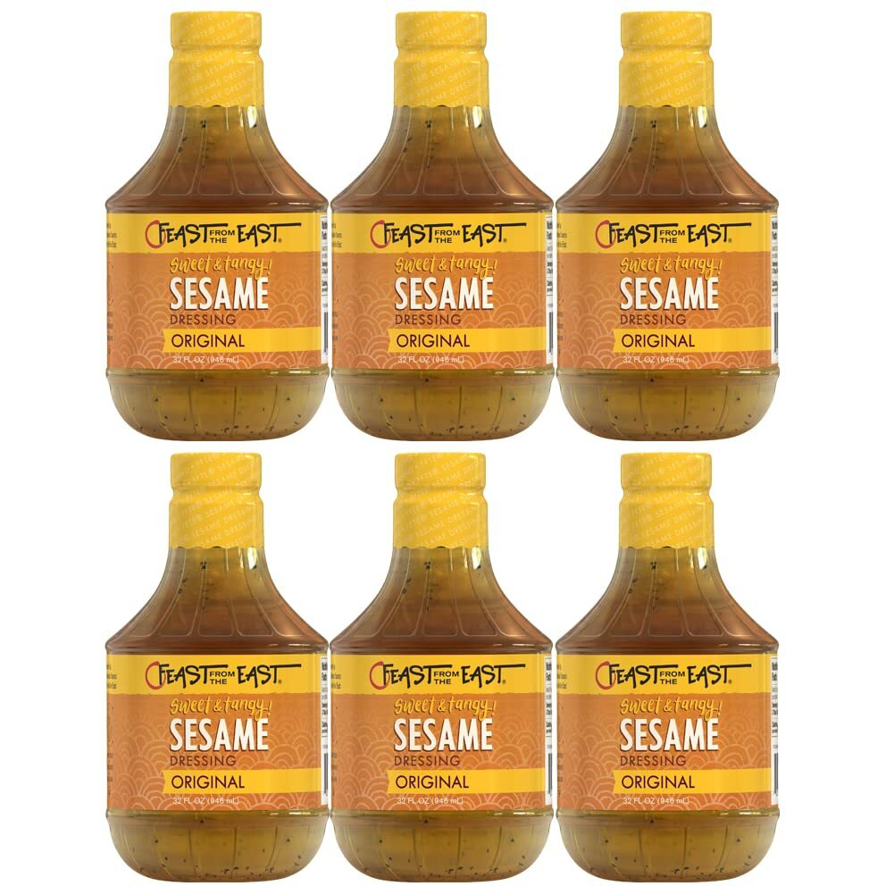 Feast From The East Sesame Dressing | Original, 32 Fl Oz (Pack Of 6)