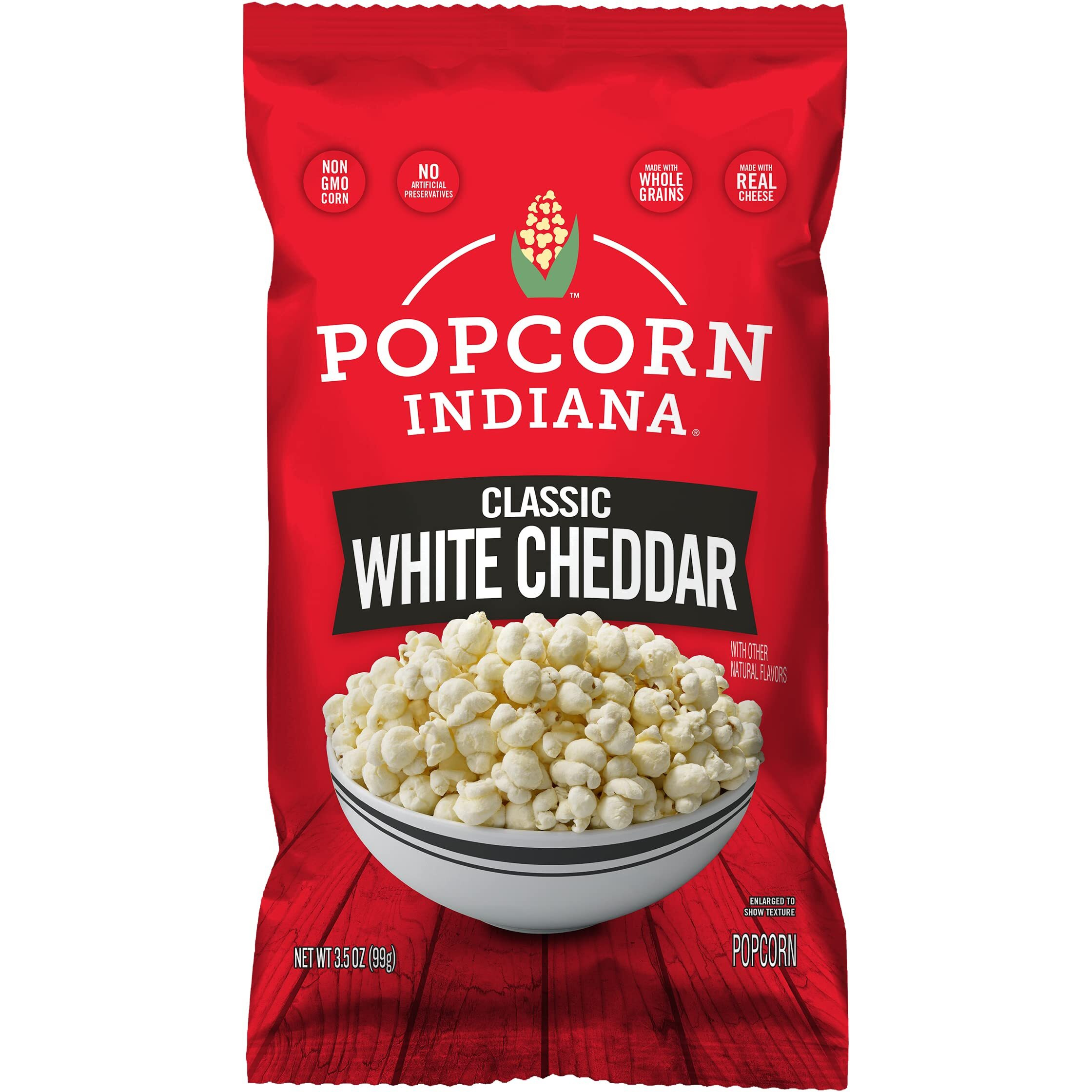 Popcorn Indiana Classic White Cheddar, 2.1 Oz (Pack Of 6)