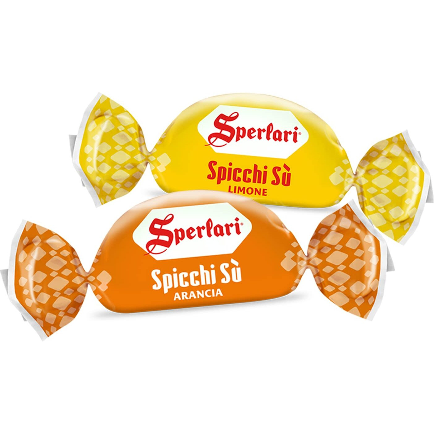 Sperlari Spicchi Citrus Orange  Lemon Hard Candy Bulk Bag, Individually Wrapped Italian Sweets, 1 Kg 22 Lbs Bag (1-Pack)