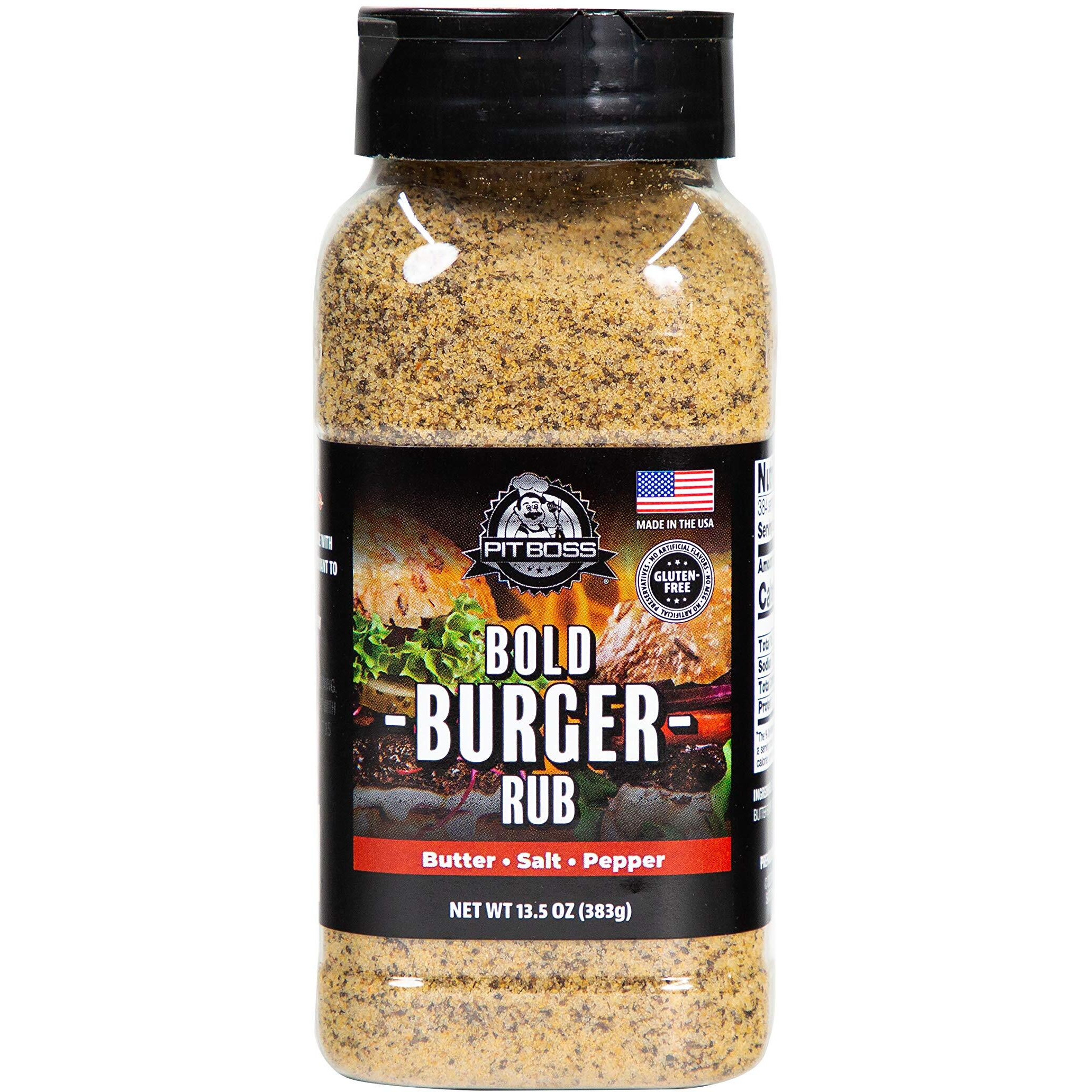 Pit Boss 40324 Bold Burger Rub Grill Spices, 13.5 Ounce (Pack Of 1), Multicolored