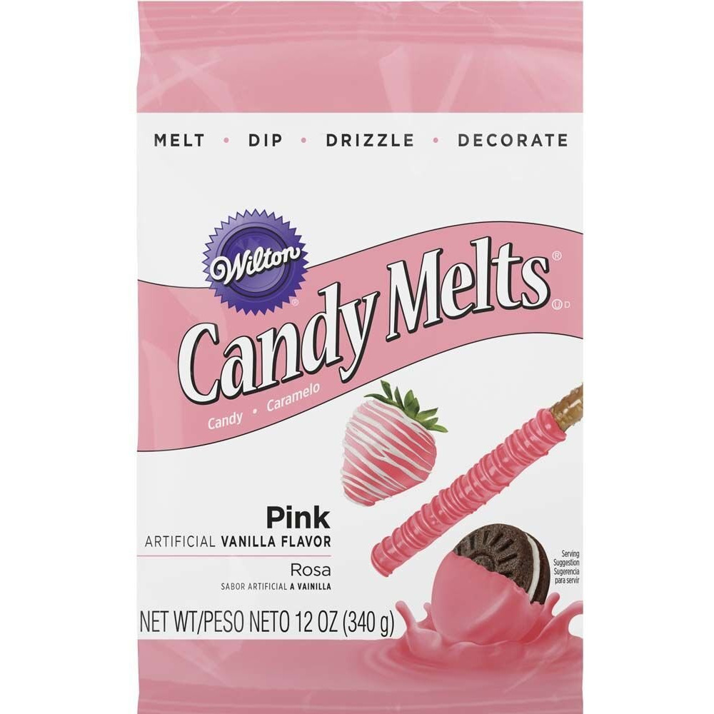 Wilton Pink Candy Melts Candy, 12 Oz.