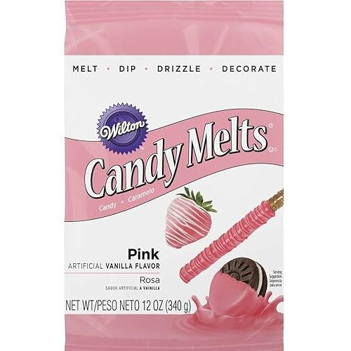 Wilton Pink Candy Melts Candy, 12 Oz.