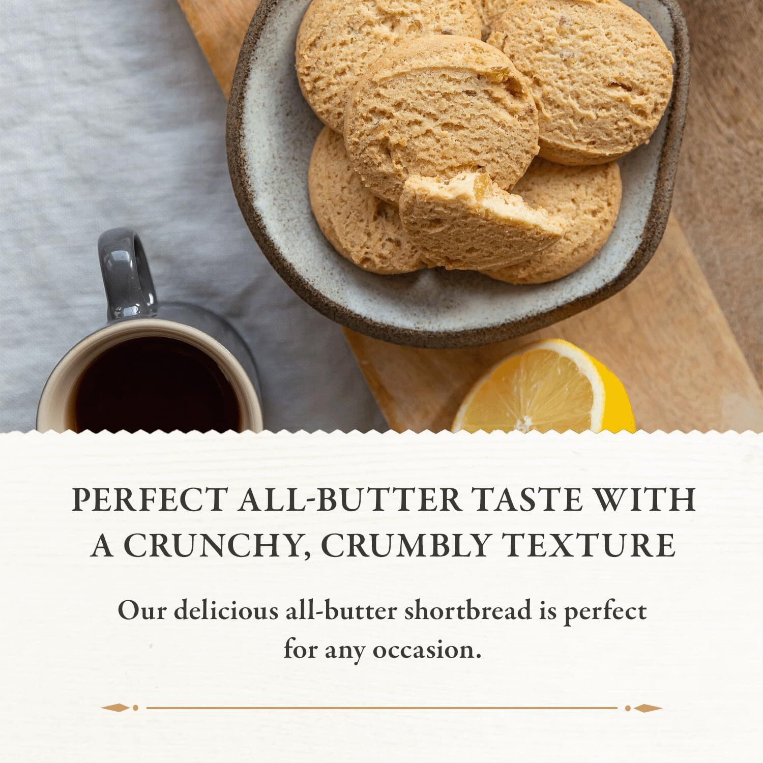 Walker's Shortbread Gluten Free Ginger & Lemon Cookies, All-Butter Shortbread Cookies, 29.4 Oz (Pack Of 6)