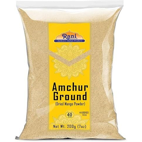 Rani Amchur (Mango) Ground Powder Spice 7Oz (200G) ~ All Natural, Indian Origin | No Color | Gluten Friendly | Vegan | Non-Gmo | No Salt Or Fillers