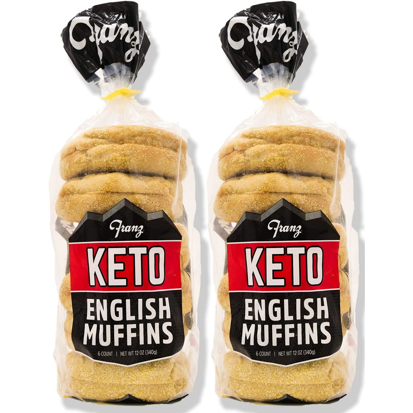 Franz Keto English Muffins - Low Net Carbs, Same Great Taste 2 Pack (2 X 12Oz) With Keto Lifestyle Guide