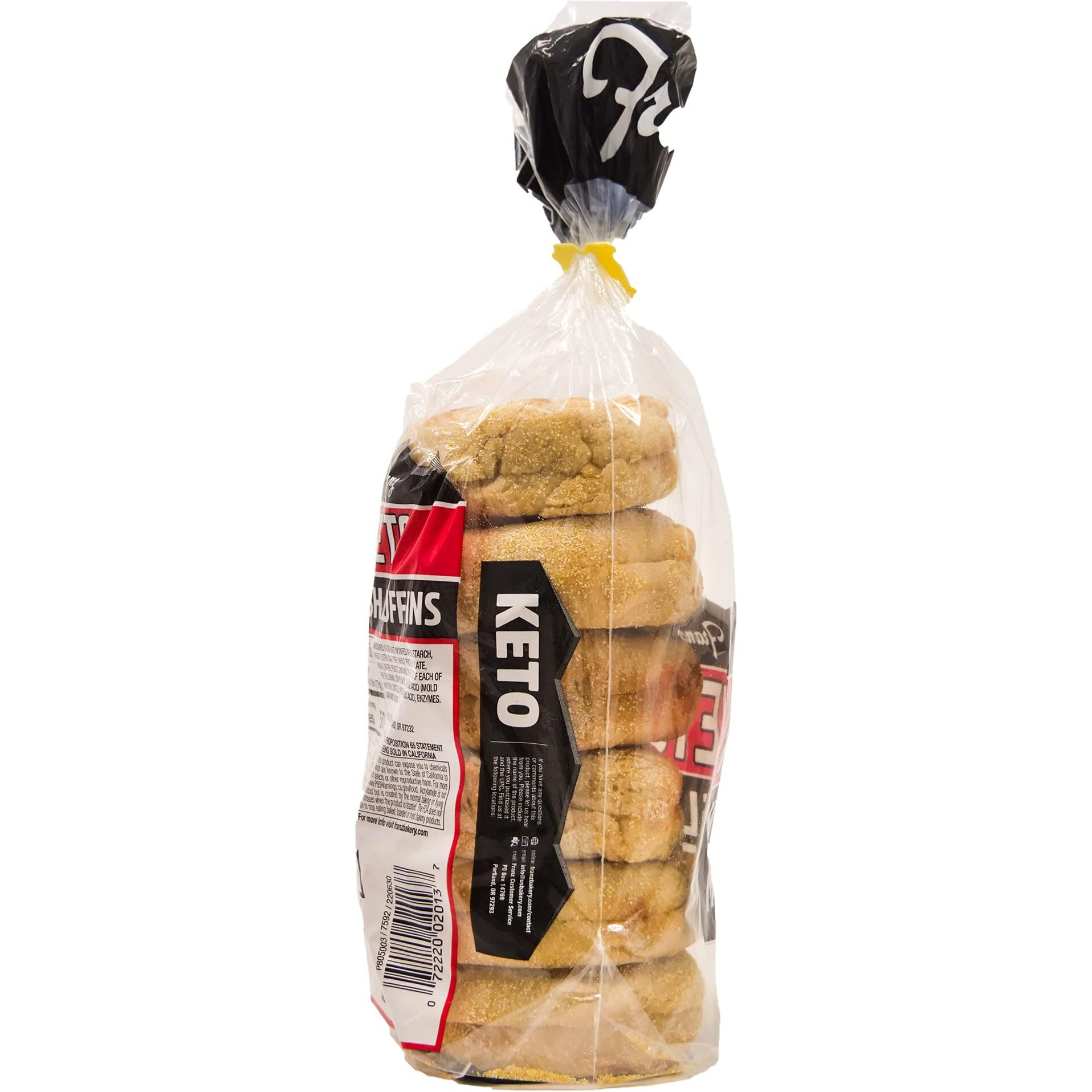 Franz Keto English Muffins - Low Net Carbs, Same Great Taste 2 Pack (2 X 12Oz) With Keto Lifestyle Guide
