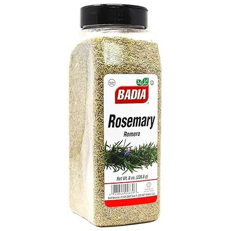 Badia Rosemary Leaves, 8 Oz - Dried Rosemary Herb, Earthy & Aromatic, Gluten Free