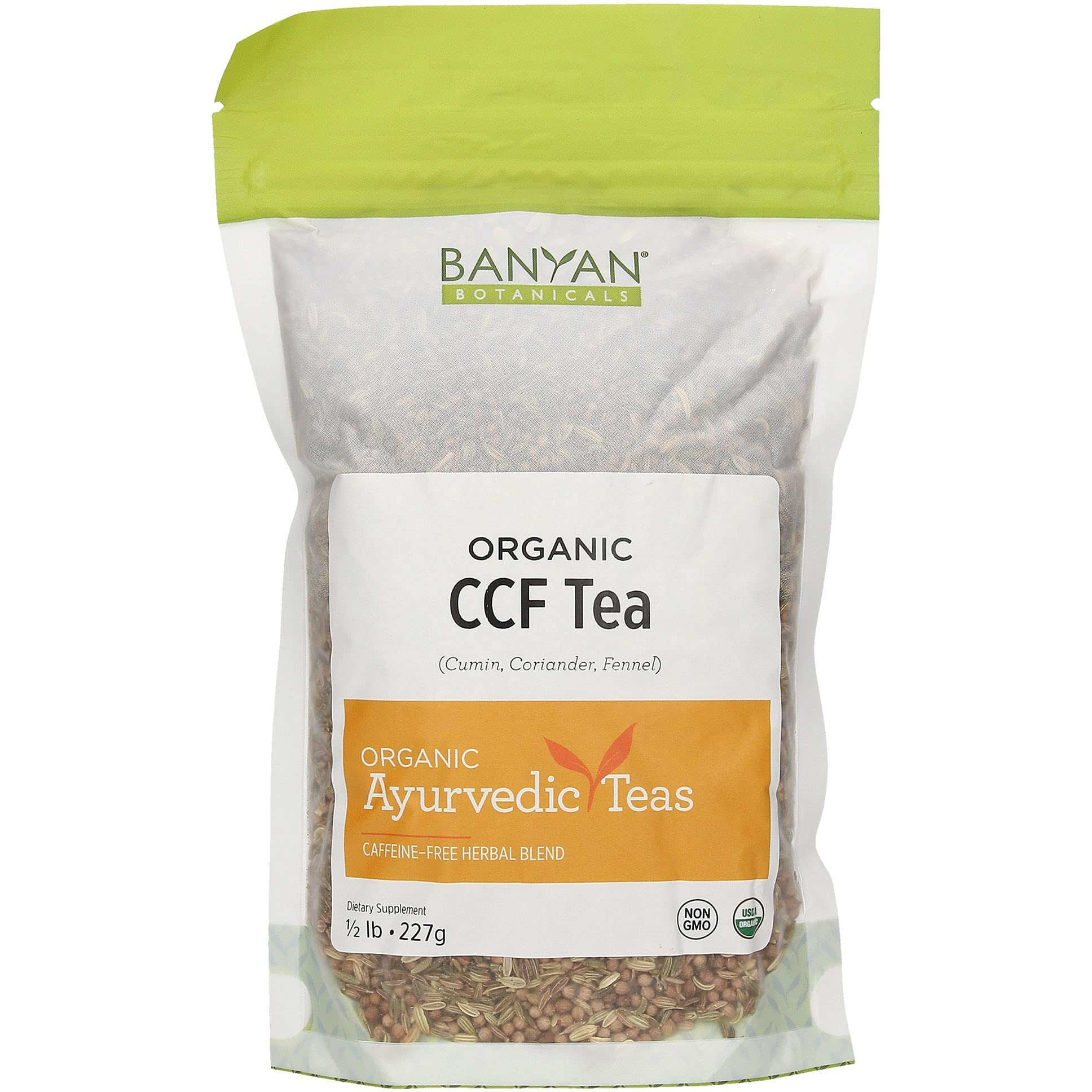 Banyan Botanicals Ccf Tea (Cumin, Coriander, Fennel) - Usda Organic - Digestive Tea To Support Natural Detoxification (1/2 Lb)