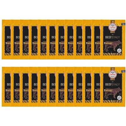 Aufschnitt Grass Fed Beef Jerky - Low Sodium, Certified Kosher - Made In Usa - Keto & Halal Friendly - 24 Pack, Teriyaki