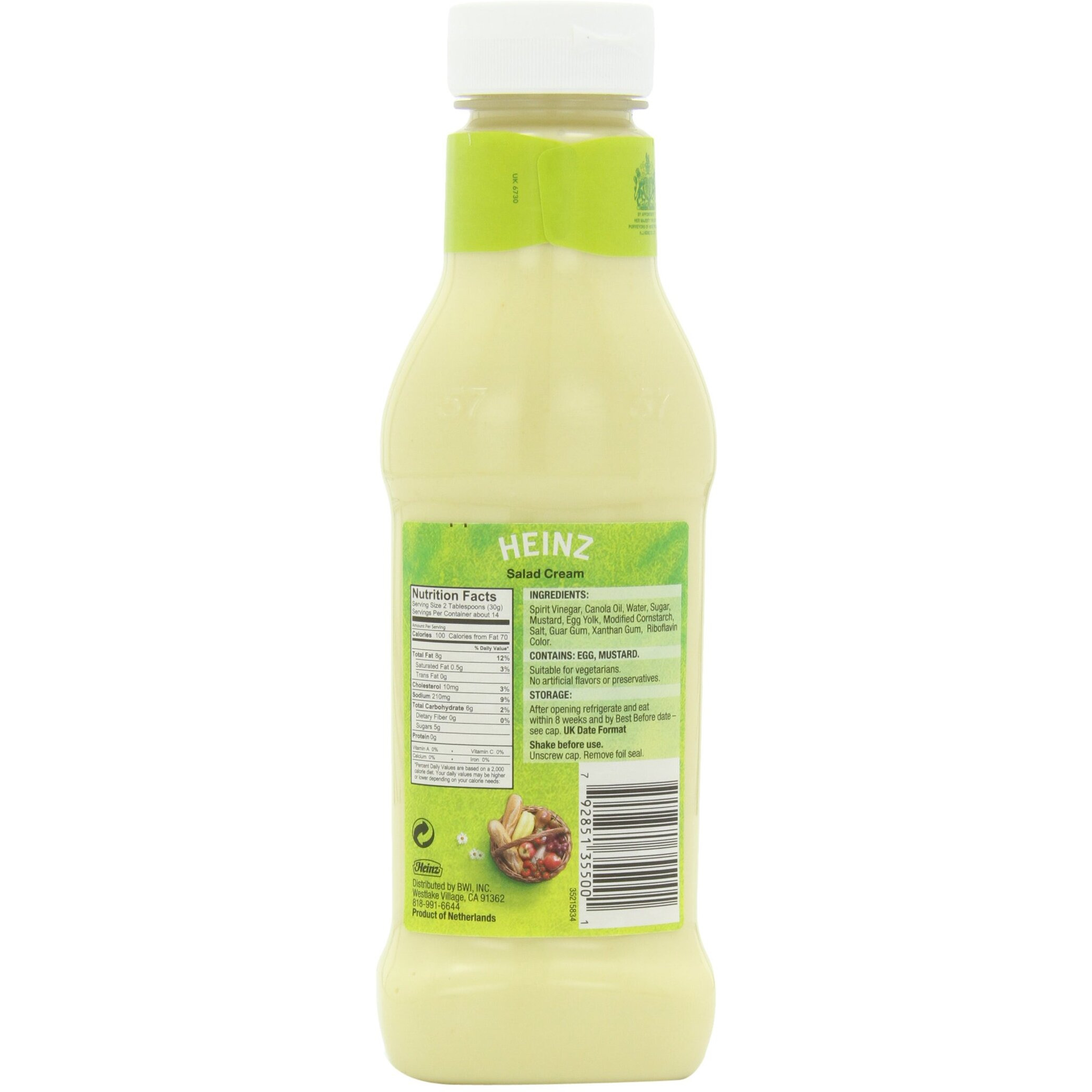 Heinz Salad Cream (Dressing) Original, 14.9-Ounce Squeeze Bottle (Pack Of 6)
