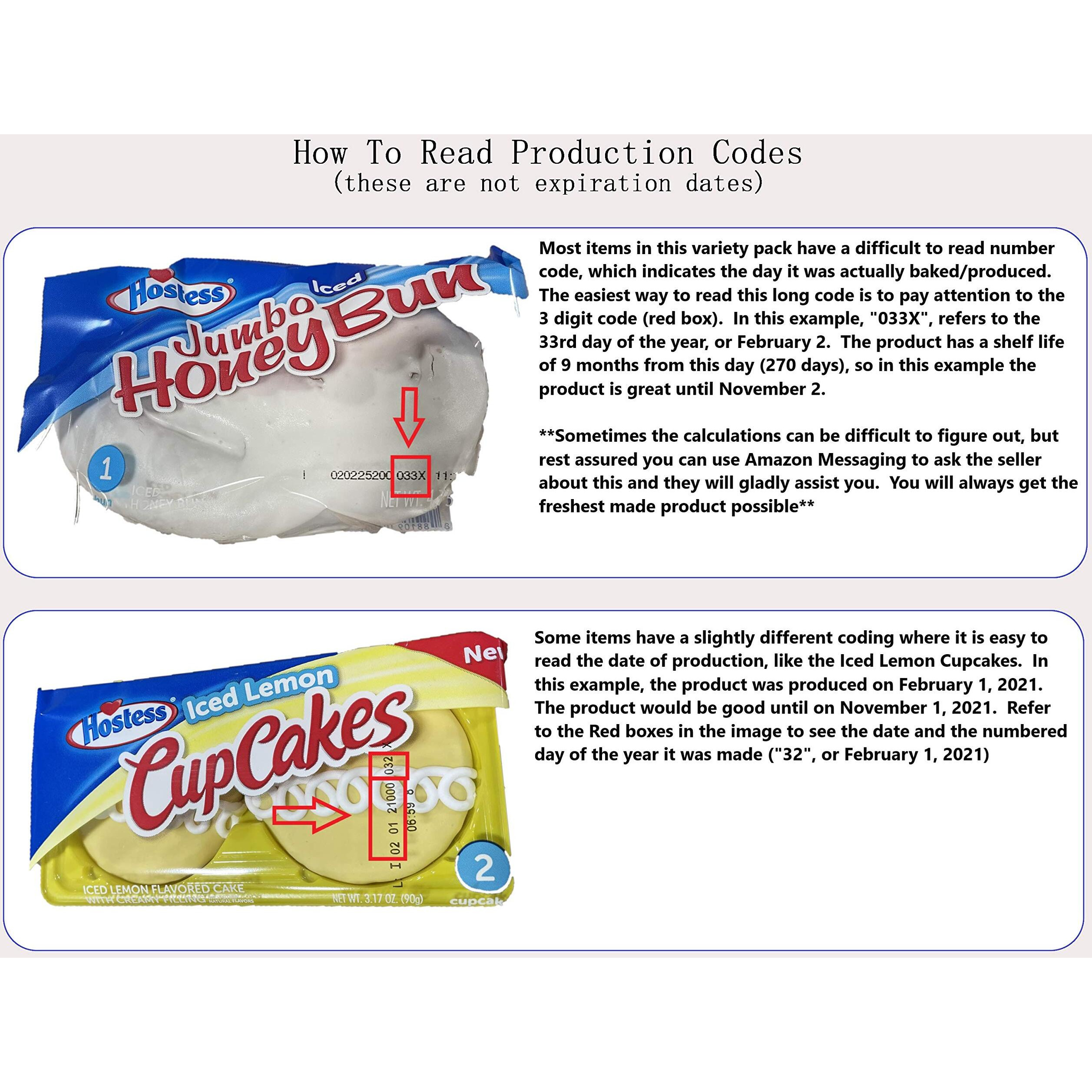 Hostess Variety Pack | Honey Buns, Coffee Cake, Donettes, Cakes, And Danish | 12 Packs