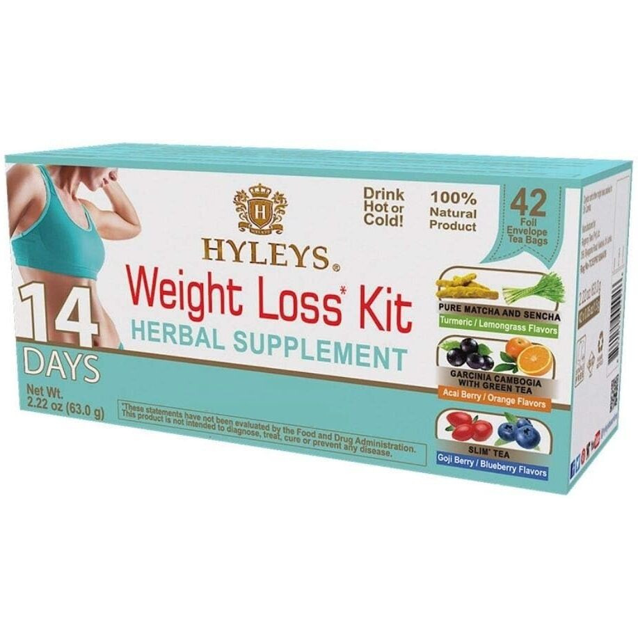 Hyleys 14 Day Weight Loss Tea - 42 Tea Bags - Garcinia Cambogia, Matcha Green Tea, Senna & Natural Flavors - Supports Weight Loss, Digestion & Metabolism