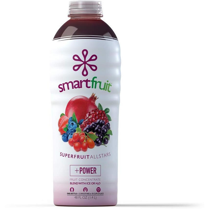 Smartfruit Superfruit All-Stars + Power, 100% Real Fruit Pur  E, Non-Gmo, No Additives, Vegan - 48 Fl. Oz