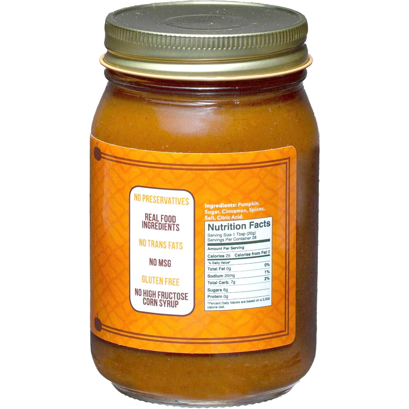 Green Jay Gourmet Pumpkin Butter 19 Ounces - All-Natural, Gluten-Free Fruit Spread - Pumpkin Spread With Pumpkins & Spices - Gourmet Fruit Butter - No Corn Syrup, Preservatives Or Trans-Fats