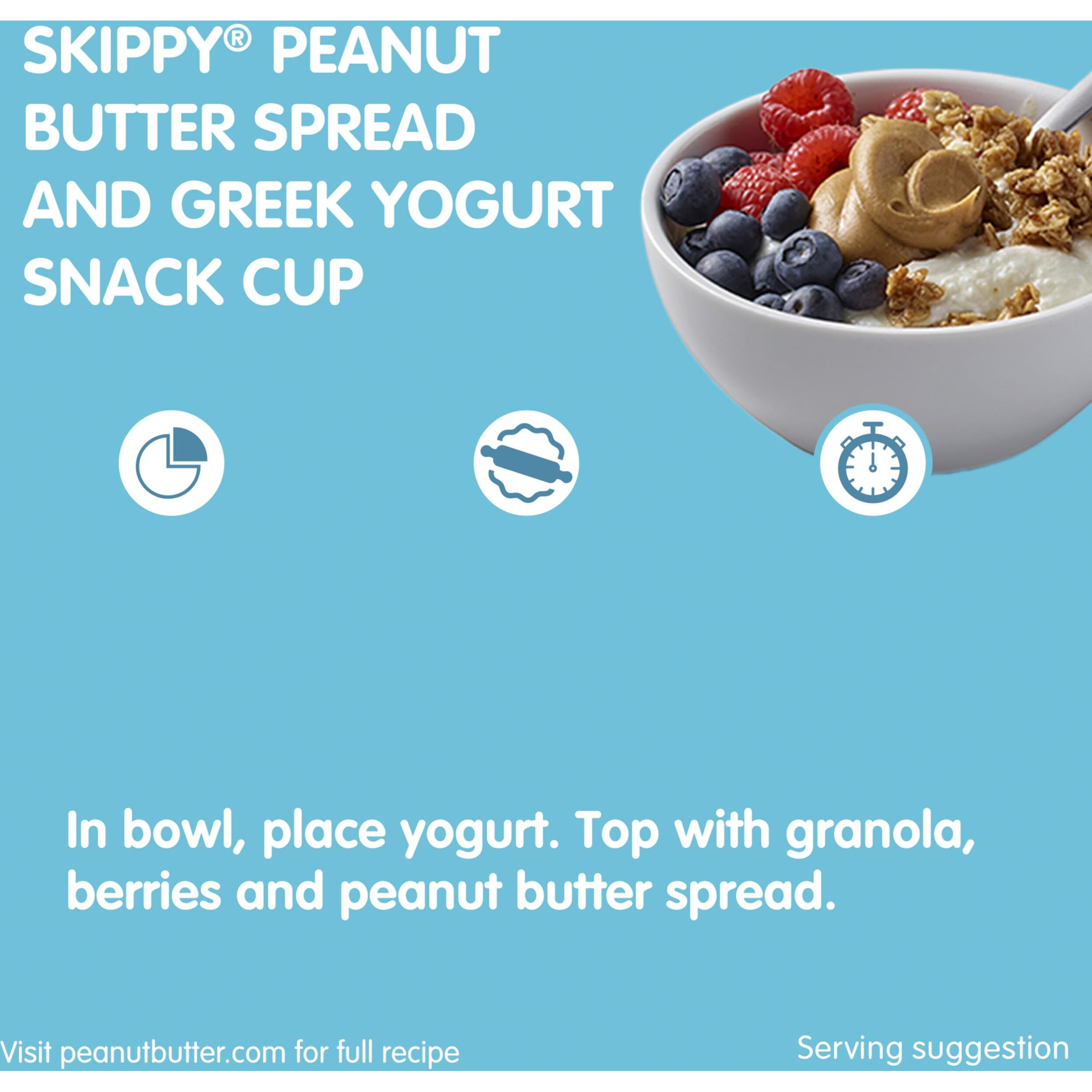 Skippy Natural Creamy Reduced Sugar And Sodium Peanut Butter, 15 Ounce (Pack Of 12)