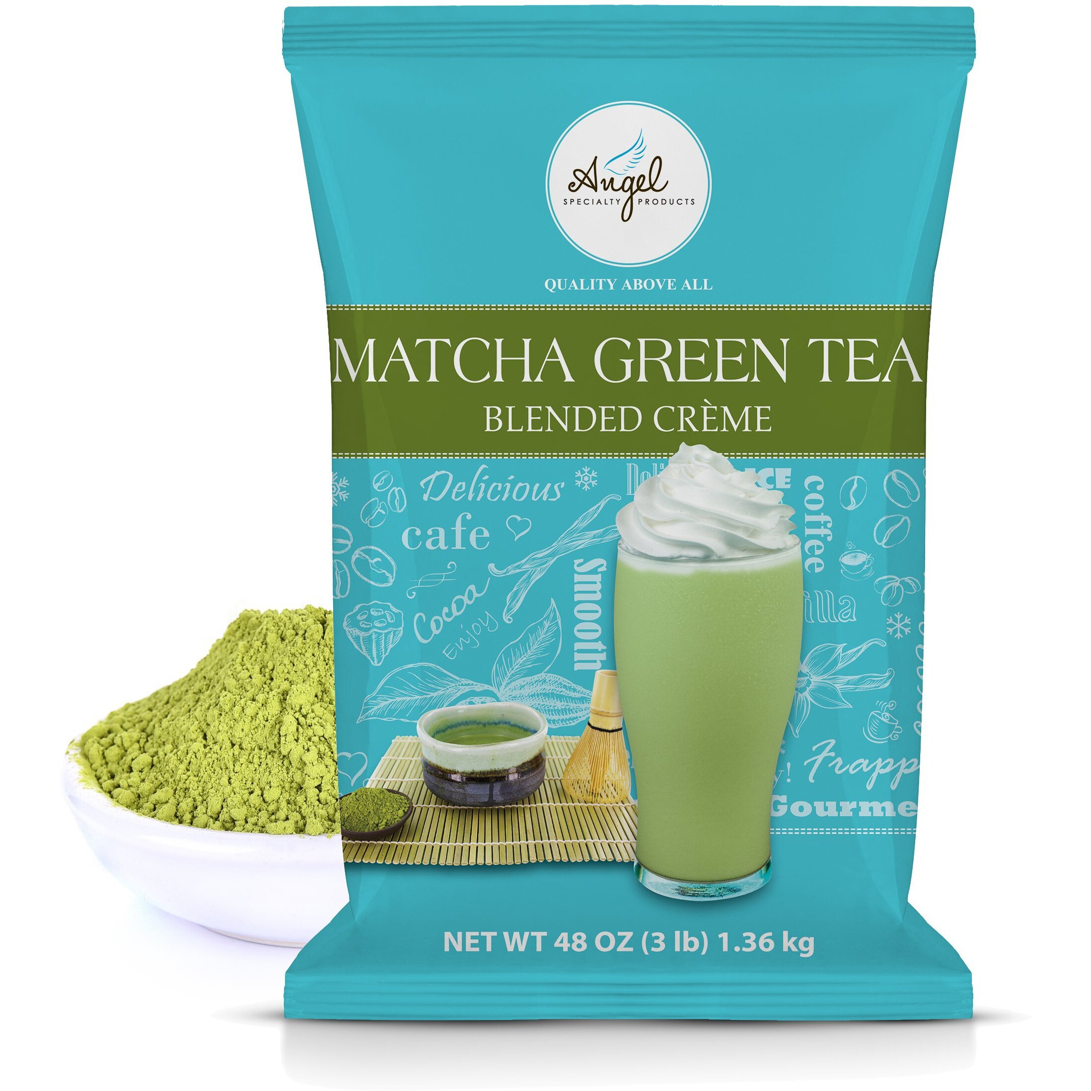 Angel Specialty Products Matcha Green Tea Blended Cr