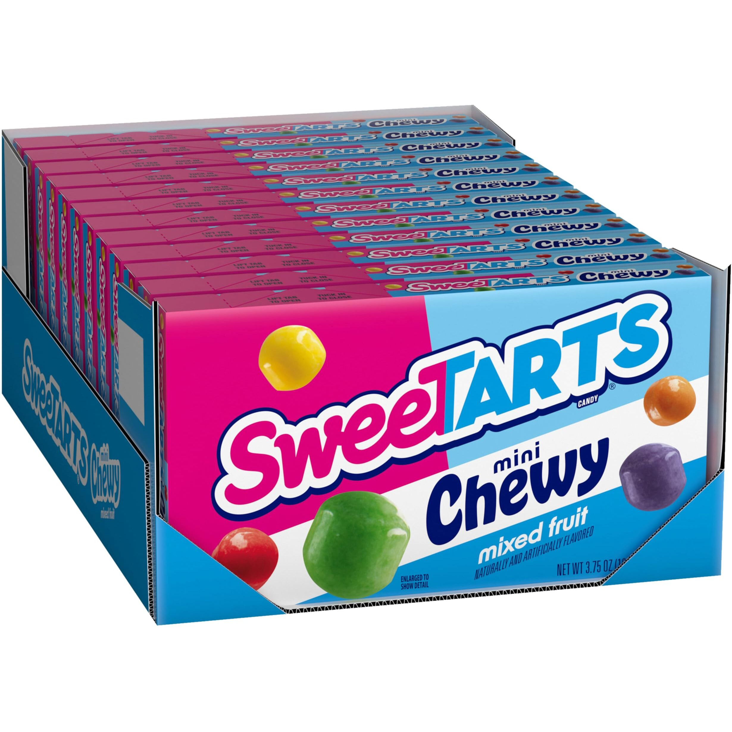Sweetarts Mini Chewy, Candy, Mixed Fruit, Theater Box, 3.75 Oz, 12 Count