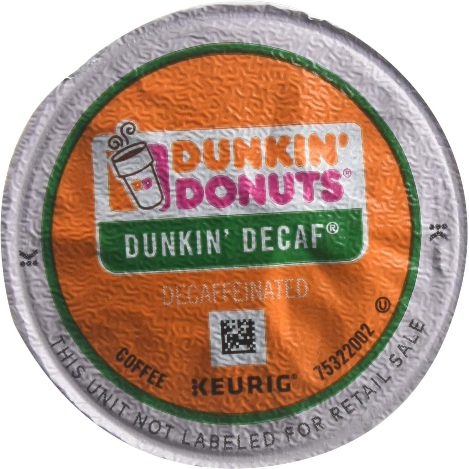 Dunkin' Donuts 24306977 Decaf Single-Serve K-Cup Pods Medium Roast Coffee 44 Count