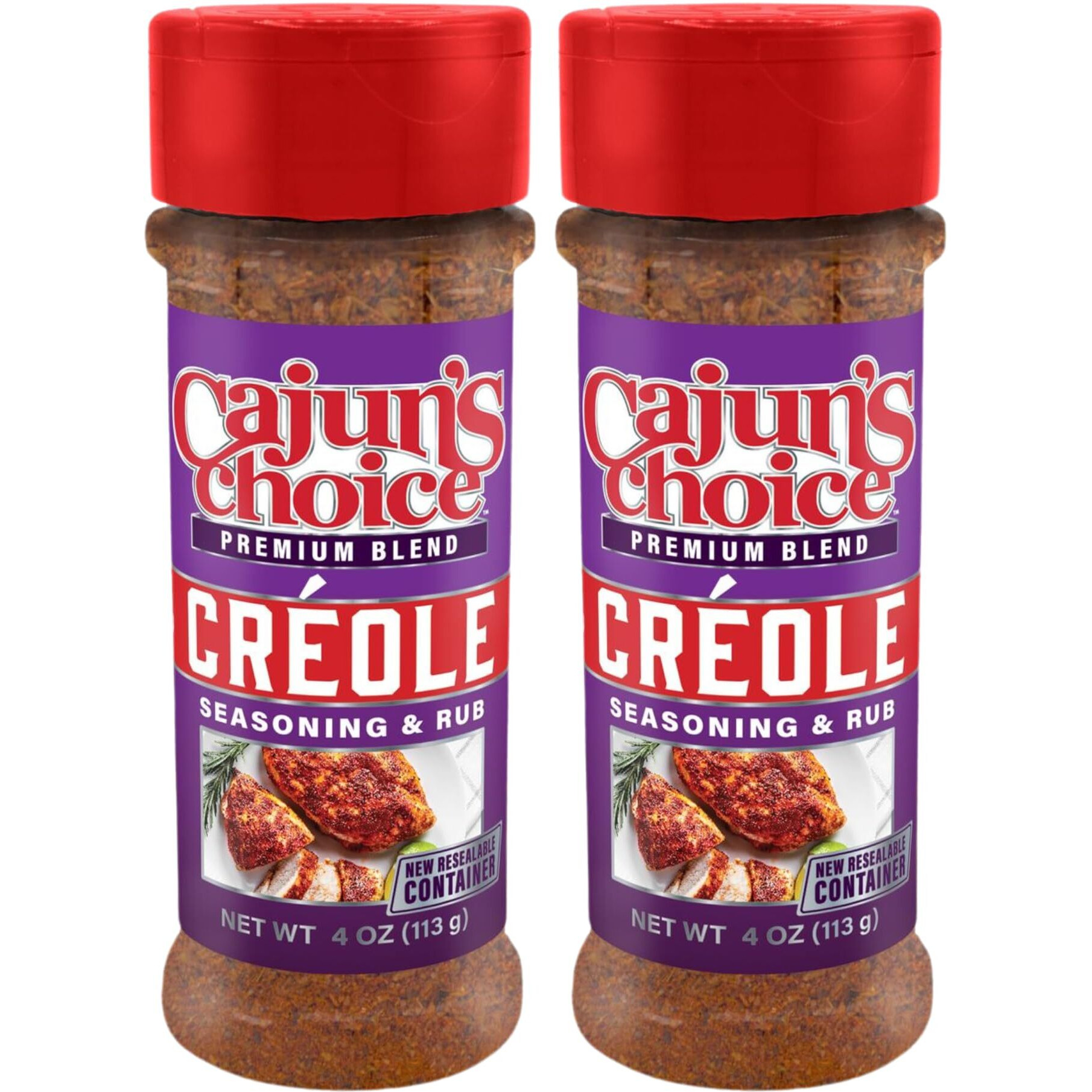 Cajuns Choice Creole Seasoning 3.8 Oz (2 Pack)