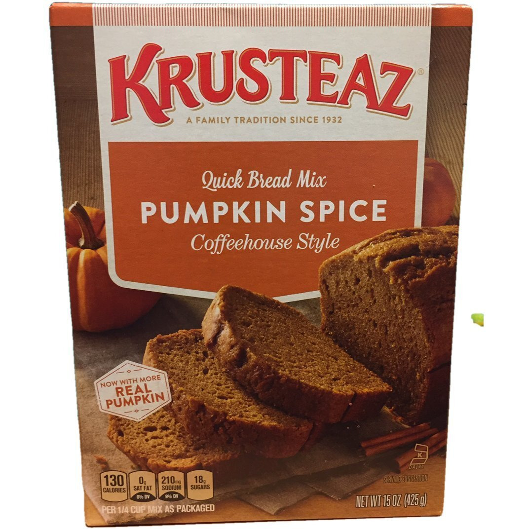 Krusteaz Pumpkin Spice Quick Bread Mix 15 Ounce (Pack 0F 3)