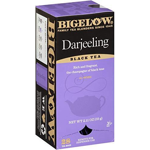 Bigelow Darjeeling Blend Tea 28-Count Boxes (Pack Of 6) Full Caffeine Premium Black Tea Bold And Antioxidant-Rich Full Caffeine Black Tea In Foil-Wrapped Bags