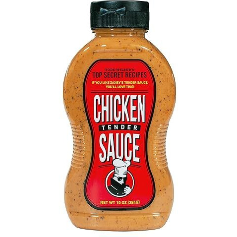 Todd Wilbur's Top Secret Recipes Chicken Tender Sauce (Like Zaxby's Zax Sauce) - For Chicken Fingers, Nuggets, Sandwiches, And Fried Shrimp - Msg & Gluten-Free, 10 Oz