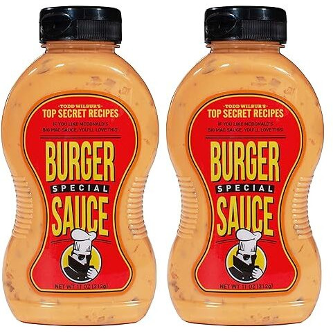 Todd Wilbur's Top Secret Recipes Special Burger Sauce (Like Big Mac Sauce) - For Burgers, Sandwiches & Wraps - Msg & Gluten-Free, 11 Oz (Pack Of 2)