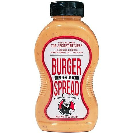 Todd Wilbur's Top Secret Burger Secret Spread (Like In-N-Out Burger Sauce) - Use On Burgers, Sandwiches, And Wraps - Msg & Gluten-Free, 11 Oz