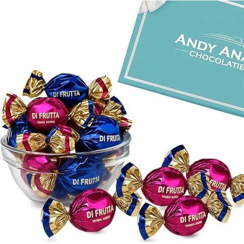 Andy Anand Chocolatier Sugar Free Hard Candy - Made In Italy Fruit Flavored Gluten Free Hard Candy Individually Wrapped Stevia Sweetened Candy Keto & Diabetic Friendly Assorted Candy (85 Pcs, 7 Oz)
