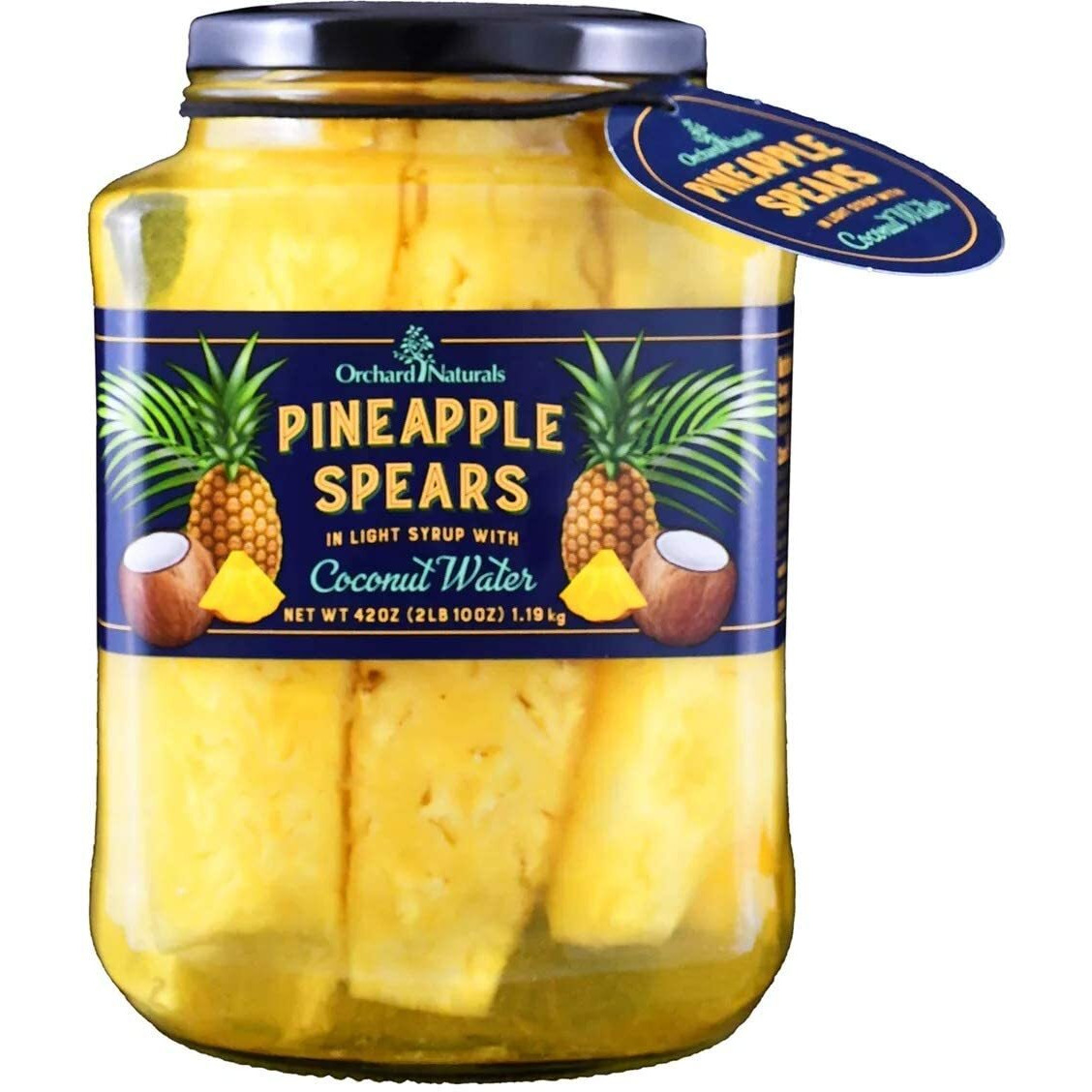 Orchard Naturals Pineapple Spears In Light Syrup With Coconut Water (42 Ounce)