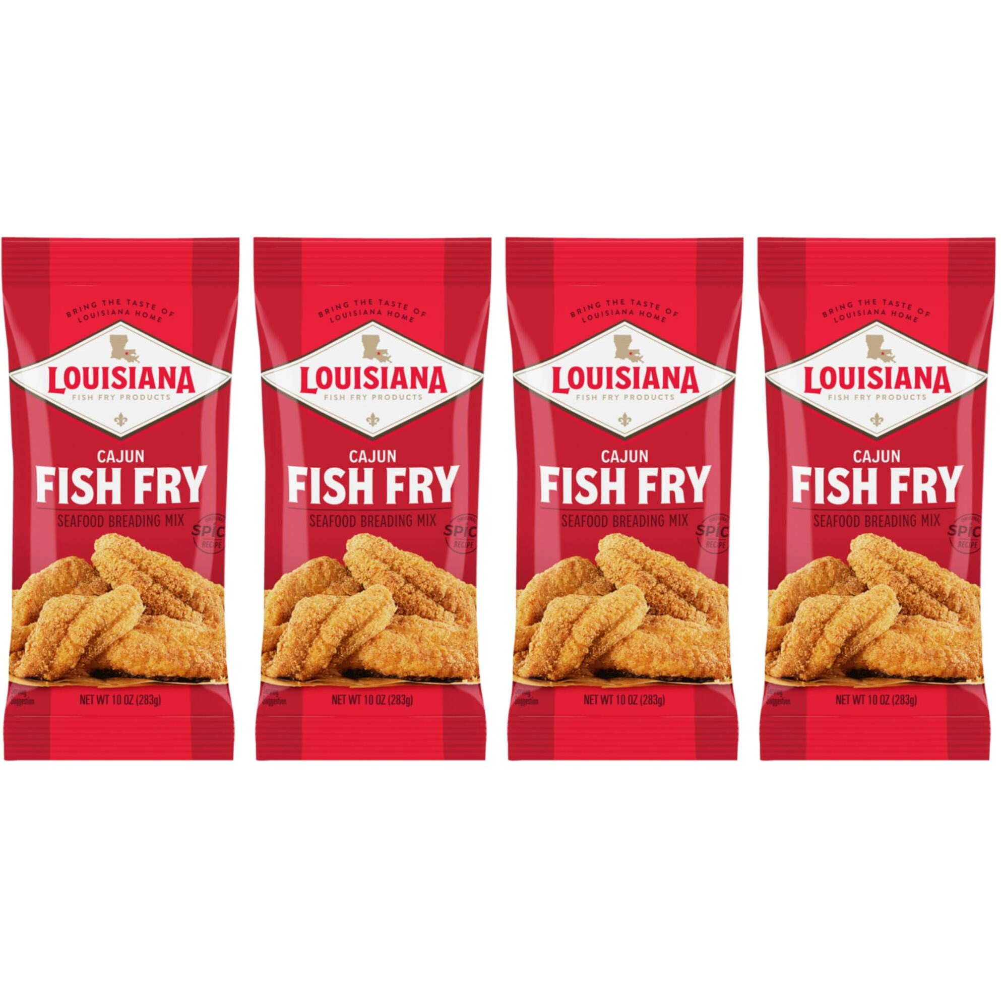 Louisiana Fish Fry Products Cajun Fry, 10 Oz (Pack Of 4)