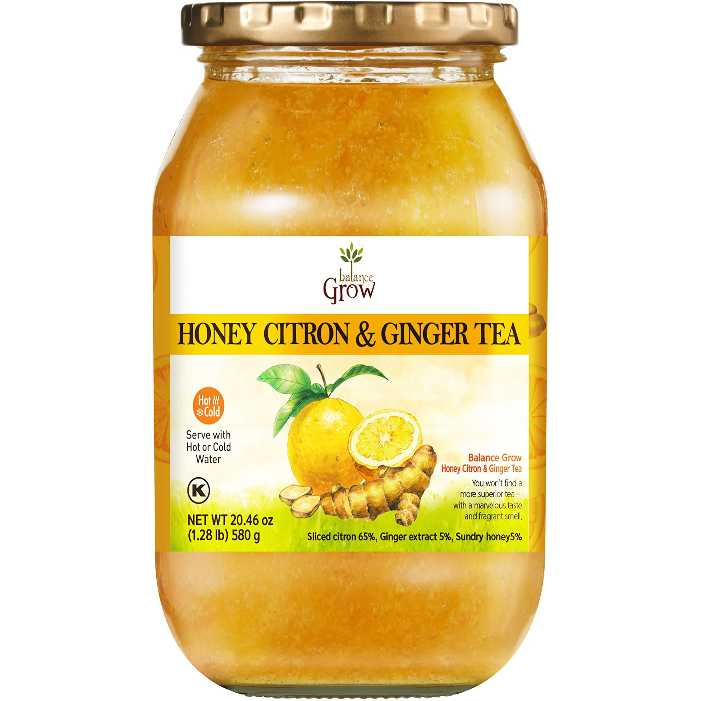 Balance Grow Honey Citron & Ginger Tea 20.46 Oz (1.28 Lbs)