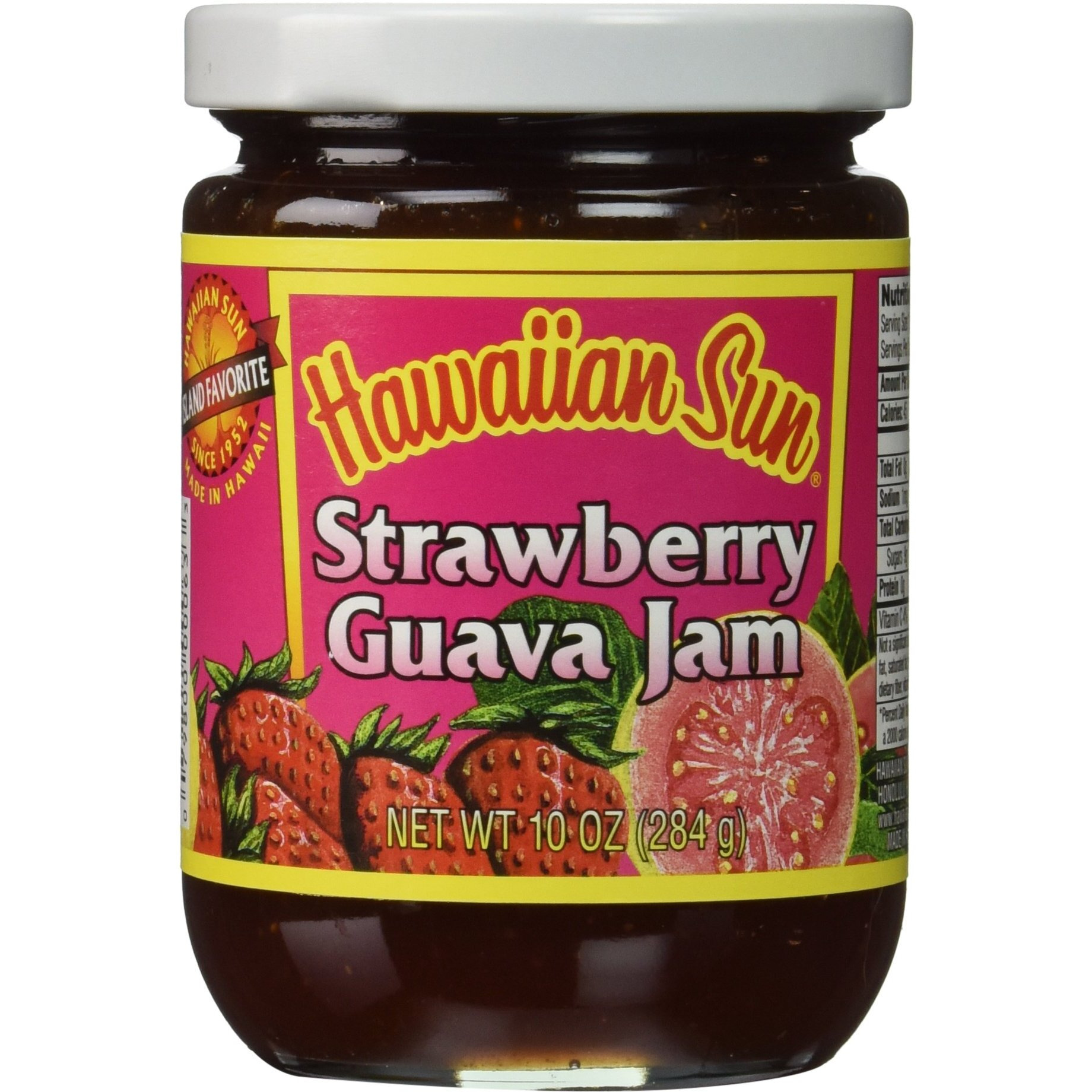Hawaiian Sun Strawberry Guava Jam 10 Oz