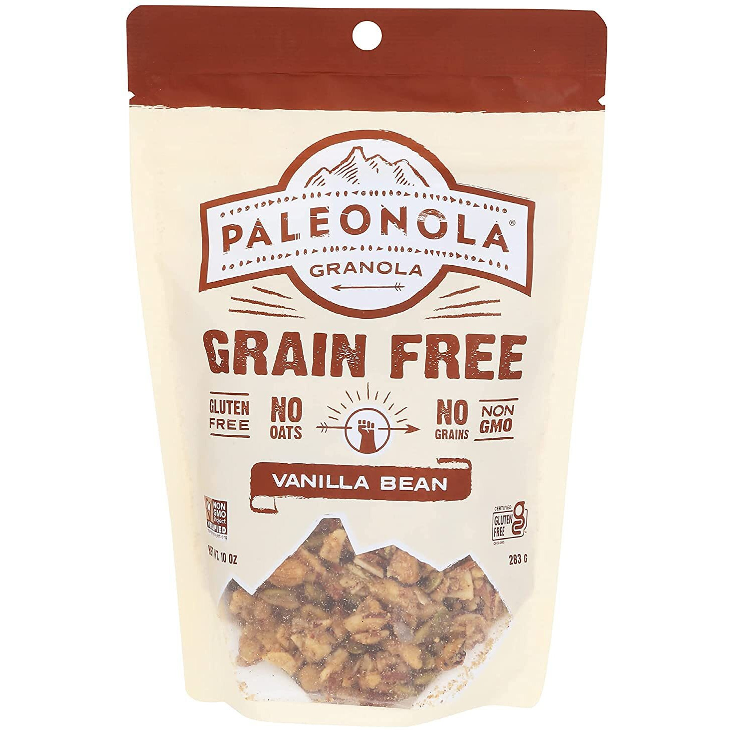 Paleonola - Grain Free Granola Vanilla Bean Flavor - Non-Gmo, Grain, Soy, Gluten, Dairy Free - Low Carb Protein Snack For A Healthy Breakfast