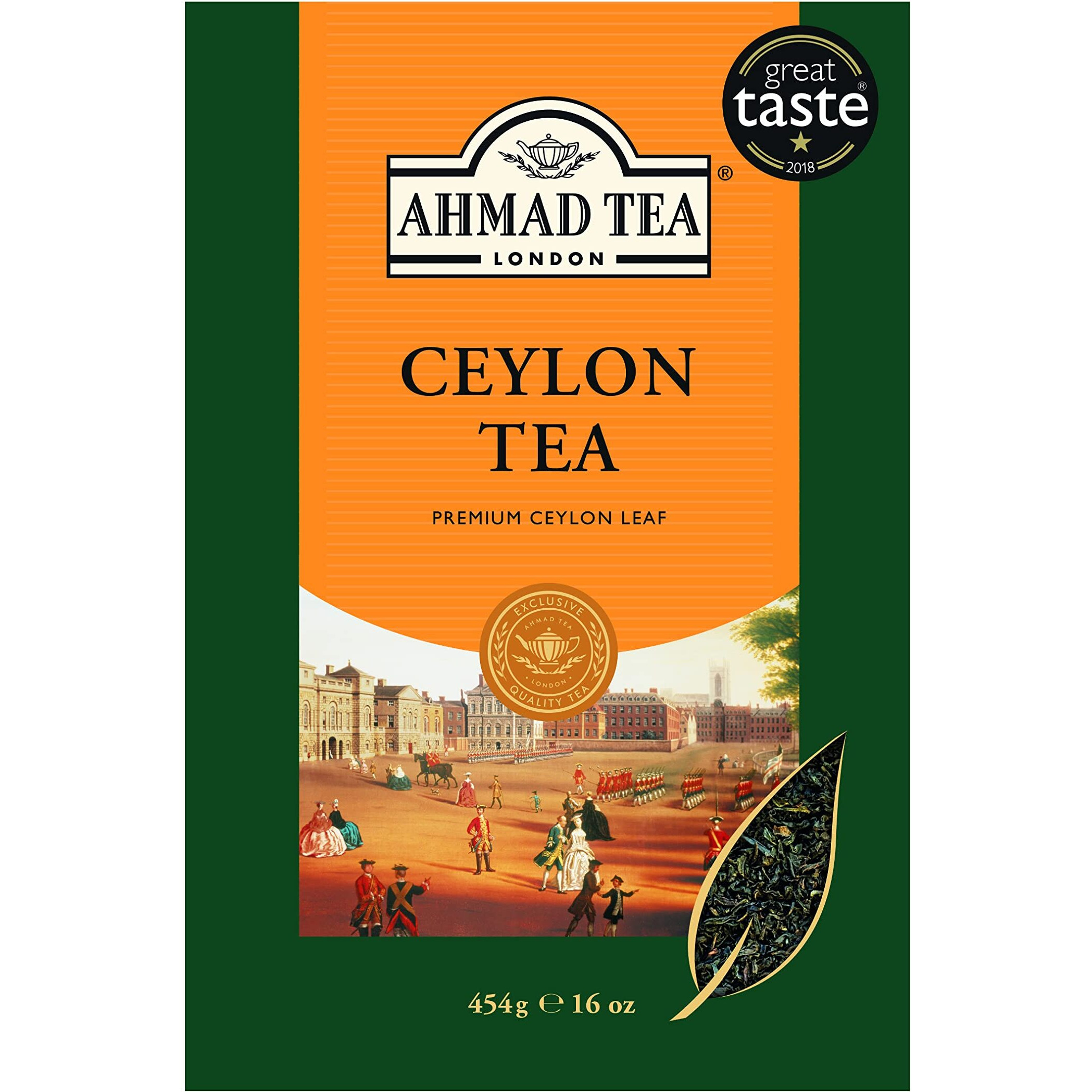 Ahmad Tea Black Tea, Ceylon Loose Leaf, 454G - Caffeinated & Sugar-Free