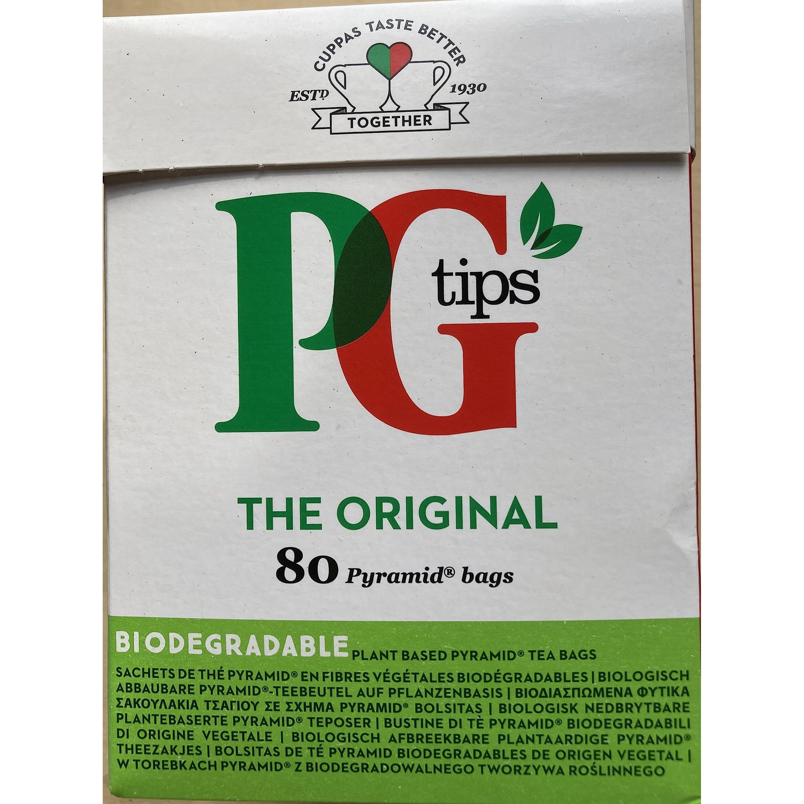 Pg Tips Premium Black Tea, Pyramid Bags, 80 Ct