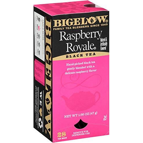 Bigelow Raspberry Royale Tea Bags 28-Count Boxes (Pack Of 6) Black Tea Bags All Natural Gluten Free Rich In Antioxidants