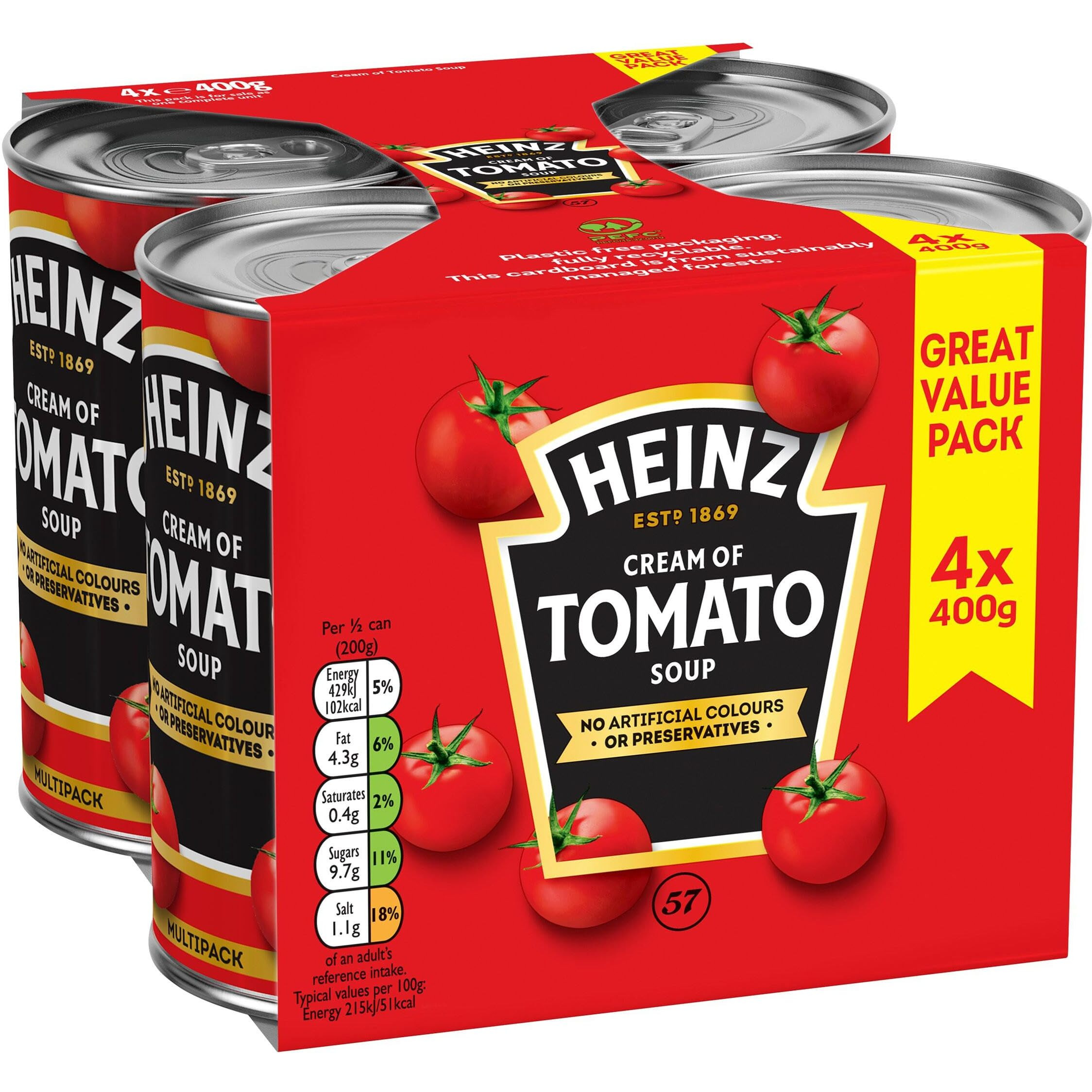 Heinz Tomato Soup, 1410 Ounce (Pack Of 4)