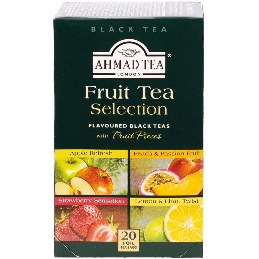 Ahmad Tea Fruit Tea Selection, 20-Count (Pack Of 6)