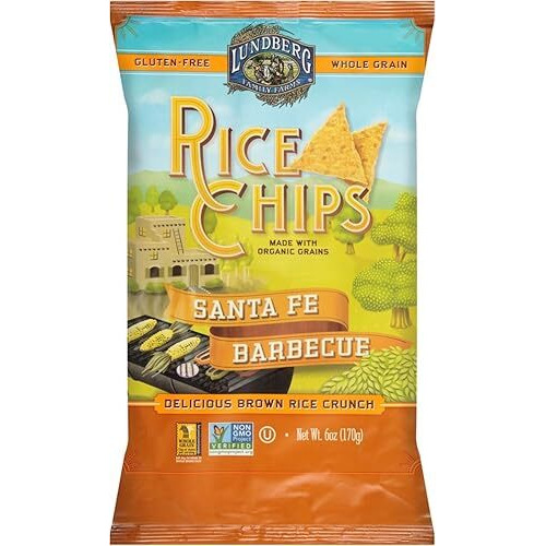 Lundberg Family Farms Rice Chips, Santa Fe Barbeque, 6 Ounce (Pack Of 12)